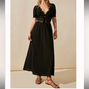 Free People All You Need Is Lace Midi Dress